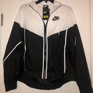 Black + White Nike Windbreaker
